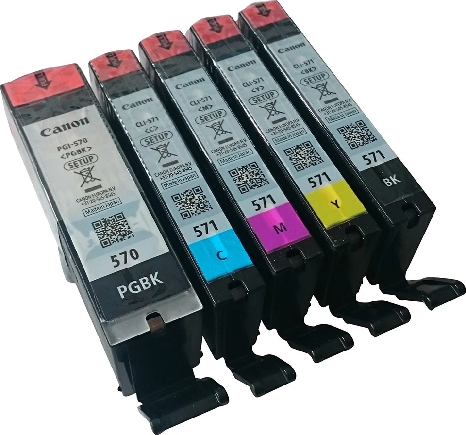Genuine Original Canon PGI 570 CLI 571 Setup Ink Cartridges Pixma MG5750 MG7750 - Image 1 of 1