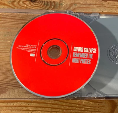 CD Indie Oxford Collapse - Remember The Night Parties (11 Song) Promo SUB POP jc - Bild 1 von 2