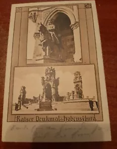 Cartolina imperatore guglielmo statua denkmahl Hohensyburg ww1 - Foto 1 di 2