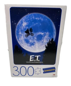300 PIECE E.T. THE EXTRA-TERRESTRIAL MOVIE POSTER Jigsaw Puzzle Blockbuster   - Picture 1 of 4