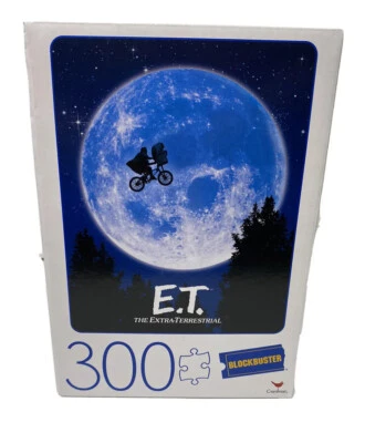 300 PIECE E.T. THE EXTRA-TERRESTRIAL MOVIE POSTER Jigsaw Puzzle Blockbuster   - Image 1 of 4