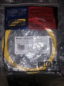 TRIPP LITE N352-03M 3M DUPLEX SMF 8.3 FIBER CABLE ST/ST 10FT - Picture 1 of 2