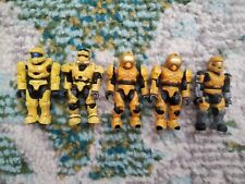 Lot 5 Halo Mega Bloks Yellow Spartan EOD Mark VI Security Mini Figure Blind Bag