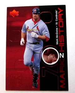 1999 UPPER DECK, BASEBALL,CHALLENGERS FOR 70 MARK ON HISTORY, MCGWIRE #M10, 44HR - Picture 1 of 2
