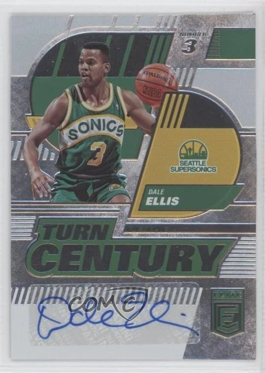 2022-23 Donruss Elite Turn of the Century Signatures Dale Ellis #TCS-DEL Auto - Image 1 of 2