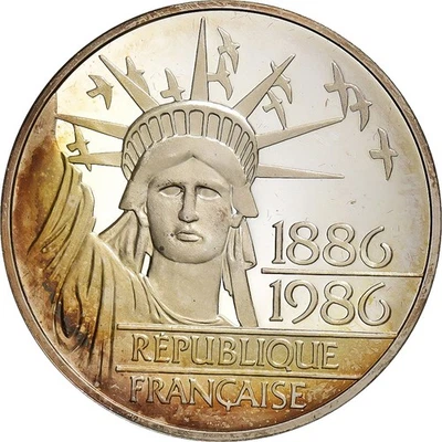 [#1121139] Francia, 100 francos, Liberté, 1986, MDP, prueba, plata, MS Foto 1 de 2