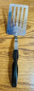 Cutco No 16 Flipper Schlitz Spatel Edelstahl dunkel Verbund braun Wirbelgriff USA - Bild 1 von 8