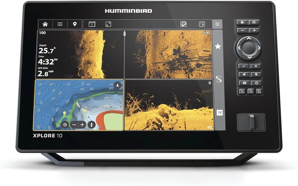 Humminbird XPLORE 10 CMSI+ GPS Fish Finder with Transducer HD Touchscreen - Image 1 of 1