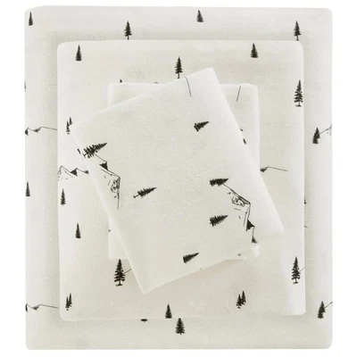 Sábanas Woolrich cálidas y transpirables de franela de algodón, bolsillo todo elástico Foto 1 de 4