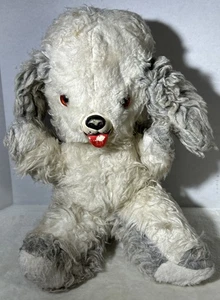Vintage Rushton Co Dog Plush 16” Rubber Face RARE Puppy Stuffed Animal - Foto 1 di 13