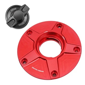 Red NIMBLE Billet Quick Lock Fuel Cap For GSX-S1000 F ABS 15-17 18 19 20 21 22 - Picture 1 of 6