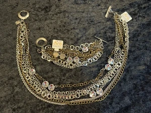 Collar pulsera SEA Smadar Eliasaf joyería artística multihilo, cristales nuevo con etiquetas - Imagen 1 de 8