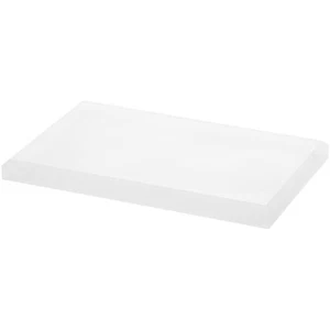 Plymor Frosted Acrylic Rectangular Beveled Display Base, 6" W x 4" D x 0.5" H - Picture 1 of 1