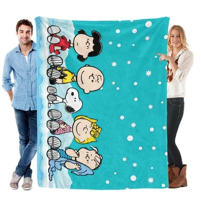 Snoopy Decke Tagesdecke Kuscheldecke Kinderbettwäsche Mehrere Größen - Bild 1 von 4