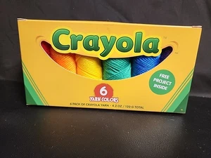 Crayola Confezione 6 Filati (In Scatola Stile Crayola) Con Piani Progetto By Lion - Foto 1 di 4
