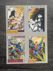 1992 DC Comics Impel Serie 1 Promo Karten Blatt  - Bild 1 von 2
