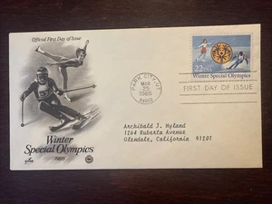 US FDC COVER 1985 YEAR SPECIAL OLYMPICS DISABLED SPORTS HEALTH SCOTT 2142 - Picture 1 of 1