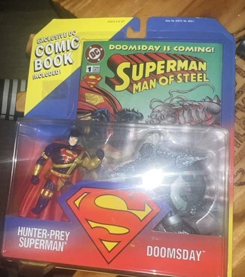 Figuras de 5" Kenner DC Superman Man of Steel Hunter Prey Superman vs Doomsday 1995 Foto 1 de 4