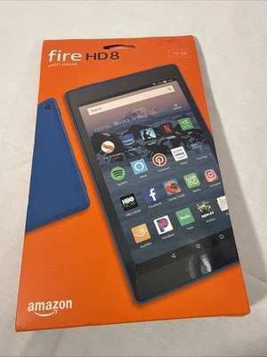 Amazon Fire HD 8 8th Gen 16GB Wi-Fi Tablet 8 Inch HD Display Blue W/ Alexa New - Image 1 of 4