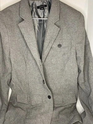 Structure Tweed Blazer Mens Medium Sports Coat Jacket 2 Buttons Wool Blend - Image 1 of 4