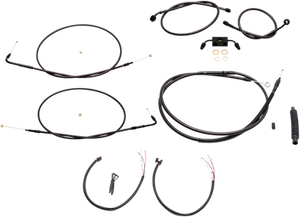 LA Choppers LA-8211KT2-19M Complete Handlebar Cable/Wire Harness/Brake Line Kit - Picture 1 of 1