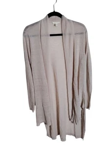 Eileen Fisher Womens Linen Blend Open Front Cardigan Size Small Pink - Bild 1 von 8