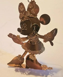 Danbury Mint - Adorno de Navidad Dorado Disney - "Minnie Mouse"  - Imagen 1 de 5