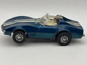 TYCO S 1968 CORVETTE SPORTCOUPE BLAU GRÜN MIT WEISSEN STREIFEN RAR KOMPLETT - Bild 1 von 5