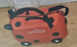 Red And Black Trunki Harley The Ladybug Ride-on Kids Suitcase - Picture 1 of 2