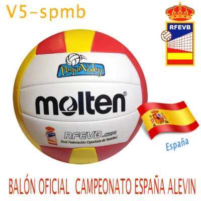 BALÓN VOLEIBOL OFICIAL V5-SPMB  PEQUE VOLEY ESPAÑA. ALEVINES - Imagen 1 de 2