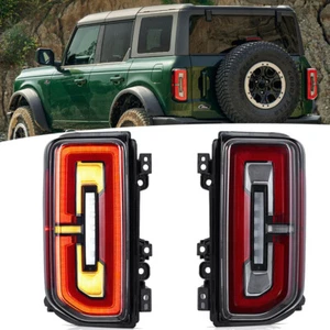 VLAND LED Tail Lights For Ford Bronco 6th Gen U725 2021-2023 W/Startup Animation - Picture 1 of 12