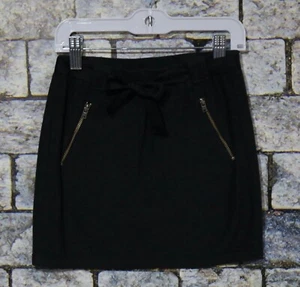 Crewcuts Girls Size 6-7 Gray Elastic Waist Zip Pockets Ribbon Belt Skirt - Picture 1 of 4