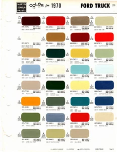 1967 1968 1969 1970 FORD TRUCKS DODGE TRUCKS WILLYS JEEP PAINT CHIPS 70 MS - Picture 1 of 2