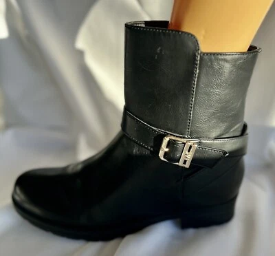 Michael Kors Ankle Black Motorcycle Combat Moto Punk Grunge Biker Rocker Boots 5 - Image 1 of 4