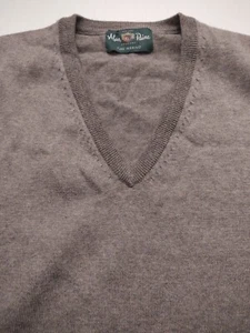 Chaleco Suéter ALAN PAINE (Inglaterra) Para Hombre Cuello en V Delgado 100% Lana Merino Talla 46 - Imagen 1 de 5
