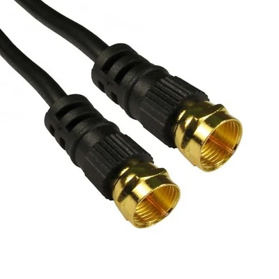 C4D Cable satelital coaxial de 0,5 m tipo F conector de tornillo cable para TV Virgin Sky Box