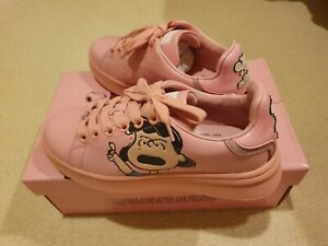 Marc Jacobs Pink Peanuts Edition 'The Tennis Shoe' Size 8/38 RRP540 AUTHENTIC