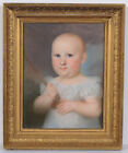 Daniel Ferdinand Caffe-Attrib. "Portrait of a little girl", fine pastel
