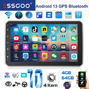 10" 360° Drehbar Bildschirm Android13 Carplay 64GB Autoradio 1DIN GPS Navigation - Bild 1 von 15