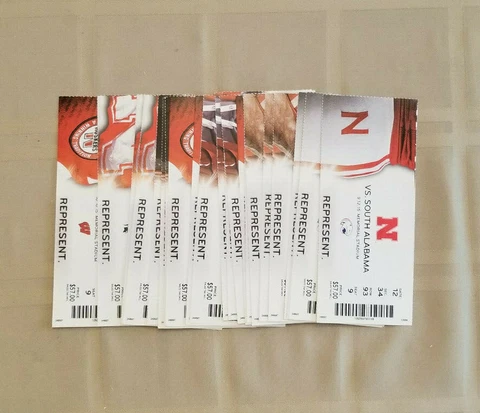 2015 NEBRASKA CORNHUSKER FOOTBALL TICKET STUBS Cover