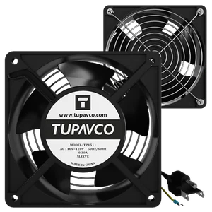 Network Cabinet Fan Pair for Server Rack Cooling 120mm 4in Steel Frame Ventilati - Picture 1 of 5