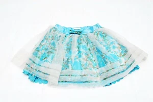 LIZ LISA  Blue Floral Double Chiffon Skirt from Japan - Picture 1 of 10