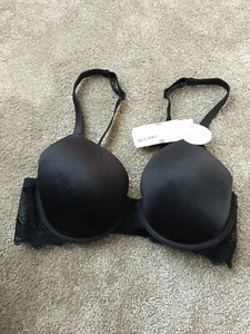 Parfait Lydie 38D Moulded Plunge Underwired Black  Bra  Brand New P5441 - Picture 1 of 6
