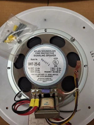 Altavoz de señalización de protección contra incendios NOS Atlas Sound LP UHT-25C ¡Envío gratuito! Foto 1 de 3