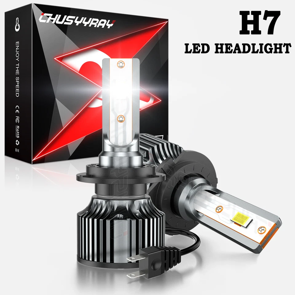 适用于宝马 F800GS 2008 - 2017 F650GS 2008 - 2011 2X H7 摩托车 LED 车头灯灯泡 — 第 1/4 张图片