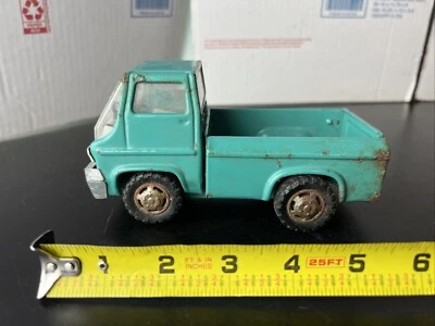 Vintage Marx Toys Aqua Green Pickup Utility Truck 6” Long 1967 - Image 1 of 4