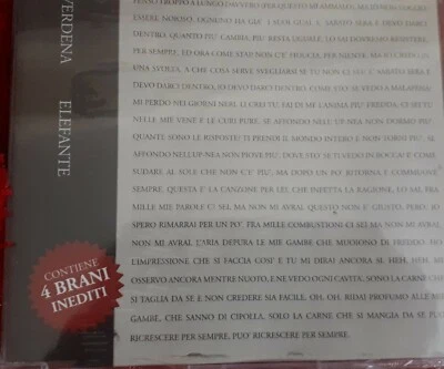 VERDENA - ELEFANTE EP  - CD SINGOLO SINGLE SIGILLATO SEALED - Immagine 1 di 2