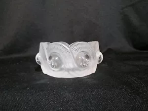 Lalique Round Frosted Bowl Art Deco Crystal Dish - Bild 1 von 3