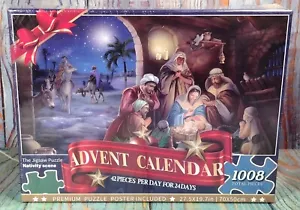 Calendario de Adviento Rompecabezas Belén - 1008 Piezas - NUEVO - Imagen 1 de 6