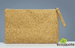 Cork Pouch Sleeve for 15" Laptop Handmade Eco-Friendly & Sustainable Material - Picture 1 of 16